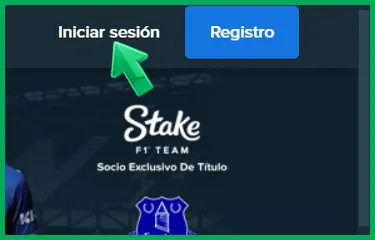 Busca el botón "Iniciar sesión"
